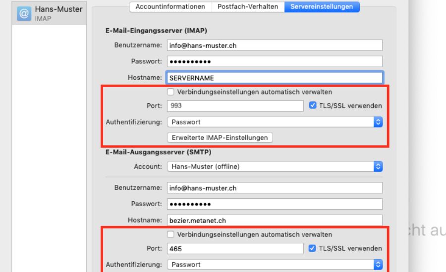 Enhanced Security Features of Metanet Eingangsserver