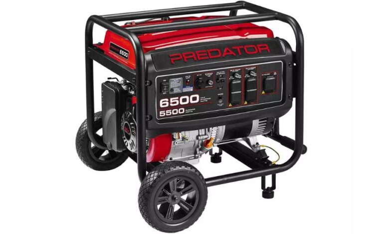 Capacidad De Galones De Un Generador Predator De 6500wt